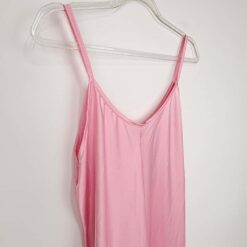 Γυναικείο Φόρεμα Maxi Σατέν Regular Fit, Ροζ