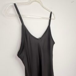 Γυναικείο Φόρεμα Maxi Σατέν Regular Fit, Μαύρο