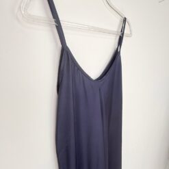 Γυναικείο Φόρεμα Maxi Σατέν Regular Fit, Μπλε Μαρέν