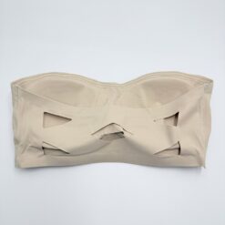 Μπουστάκι Στράπλες Μονόχρωμο Seamless, Μπεζ