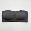 Μπουστάκι Στράπλες Μονόχρωμο Seamless, Μαύρο