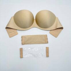 Σουτιέν Push Up Στράπλες Cup B, Μπεζ