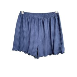 Γυναικείο Σετ Babydoll Ριπ Τοπάκι και Σορτσάκι Slim Fit, Μπλε Μαρέν